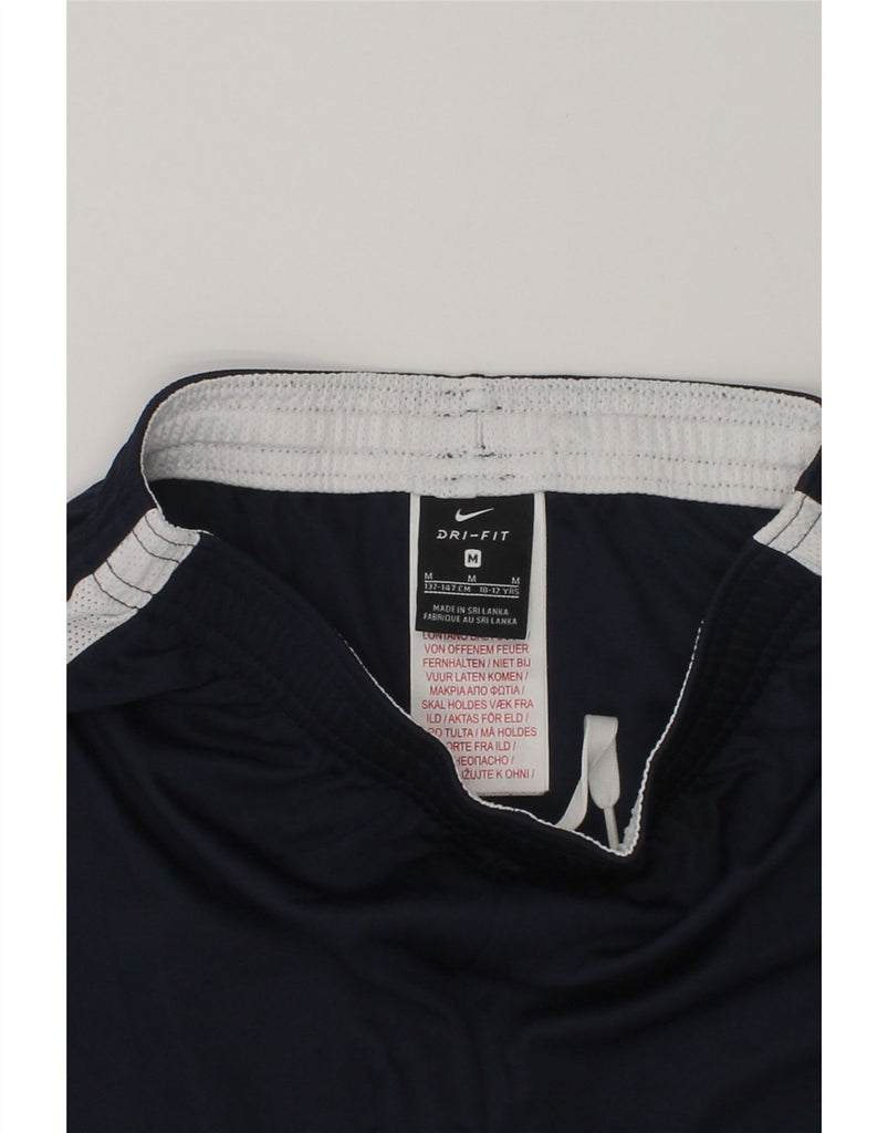 NIKE Boys Dri Fit Sport Shorts 10-11 Years Medium  Navy Blue Polyester | Vintage Nike | Thrift | Second-Hand Nike | Used Clothing | Messina Hembry 