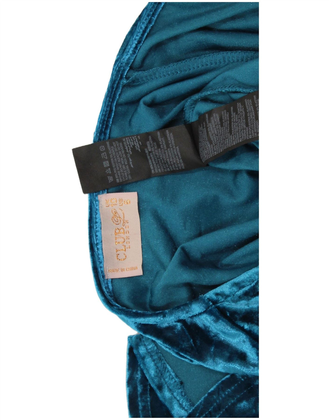 CLUB L LONDON Womens Batwing Maxi Dress UK 10 Small  Blue Polyester