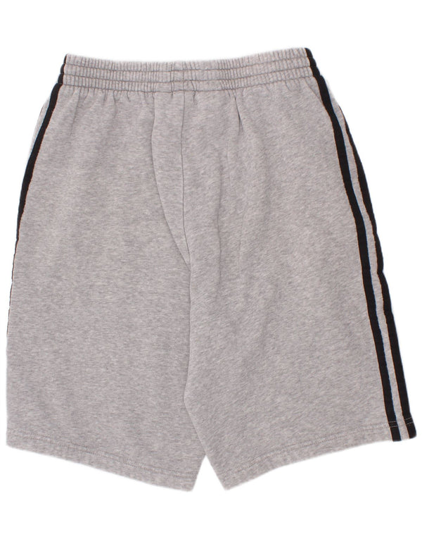 Adidas Boys Sport Shorts 13-14 Years Grey Flecked Cotton