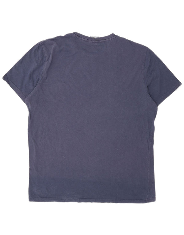 Champion Mens Graphic T-Shirt Top XL Navy Blue