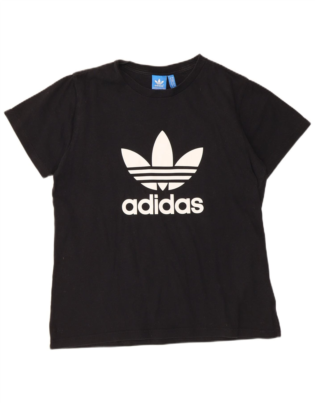 ADIDAS Mens Graphic T-Shirt Top Medium Black Cotton