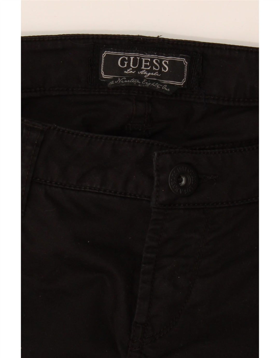 GUESS Womens Skinny Jeans W30 L27  Black Cotton Vintage Guess and Second-Hand Guess from Messina Hembry 