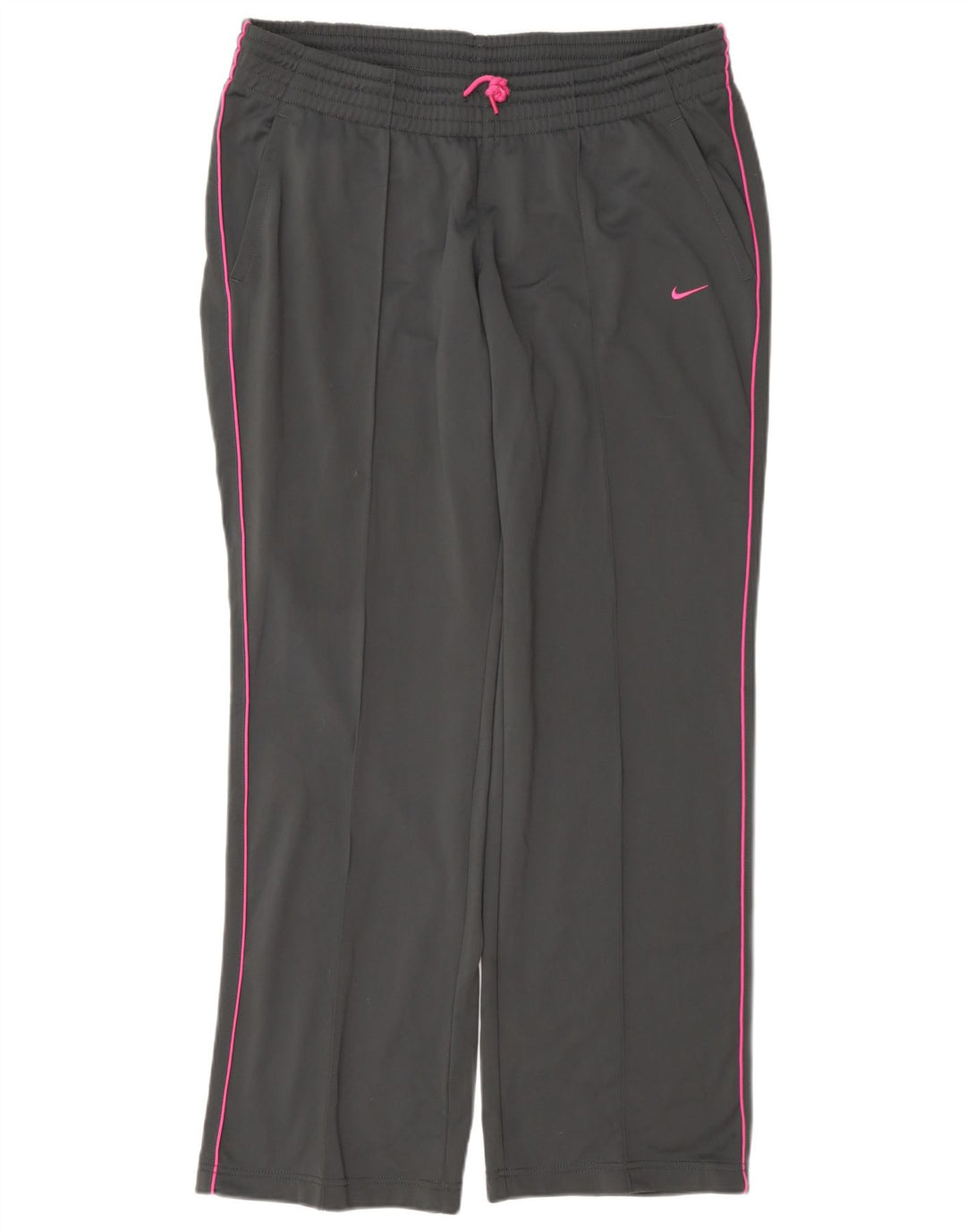 Nike Womens Tracksuit Trousers UK 16/18 Large Grey Polyester