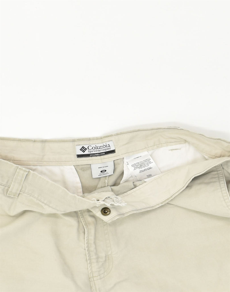 COLUMBIA Mens Chino Shorts W36 Large Beige Cotton | Vintage Columbia | Thrift | Second-Hand Columbia | Used Clothing | Messina Hembry 