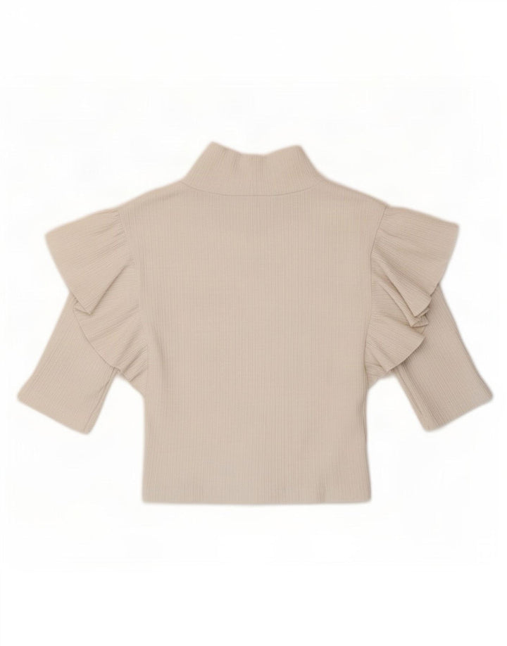 Zara Womens Crop Top UK 8 Small White