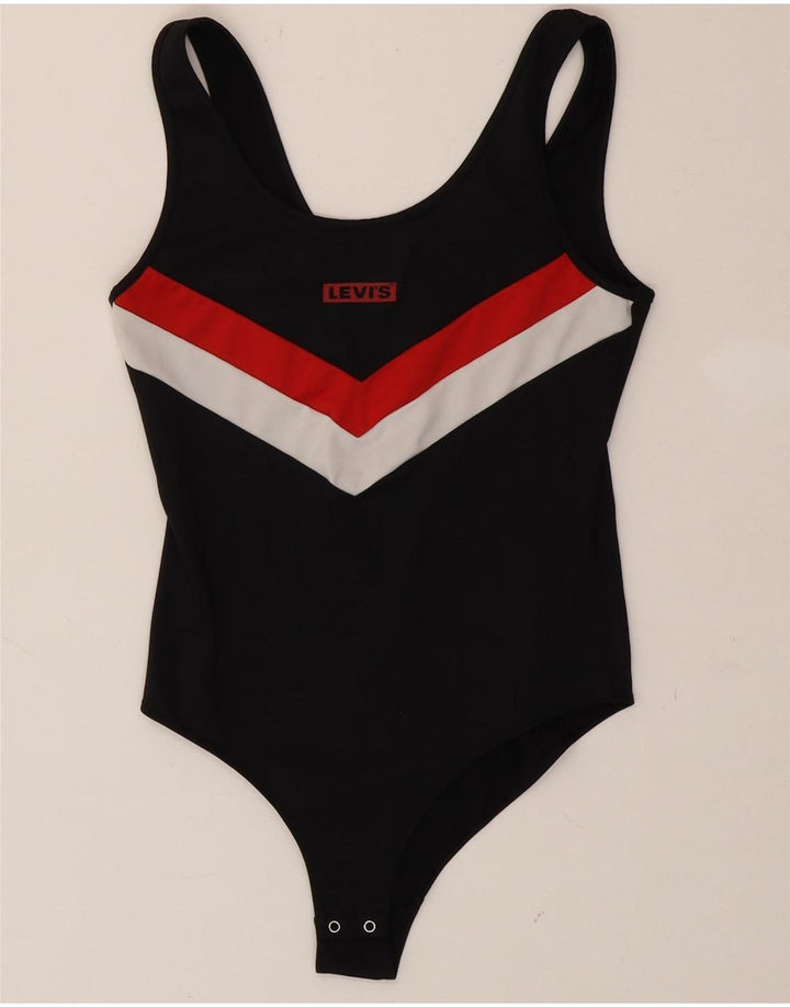 LEVI'S Womens Swimwear UK 8 Small Black Colourblock Vintage Levi's and Second-Hand Levi's from Messina Hembry 