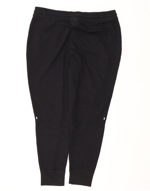 REEBOK Mens Tracksuit Trousers Joggers XL Black Cotton