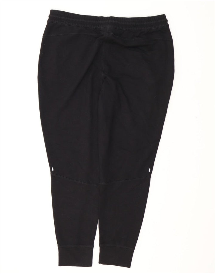 REEBOK Mens Tracksuit Trousers Joggers XL Black Cotton