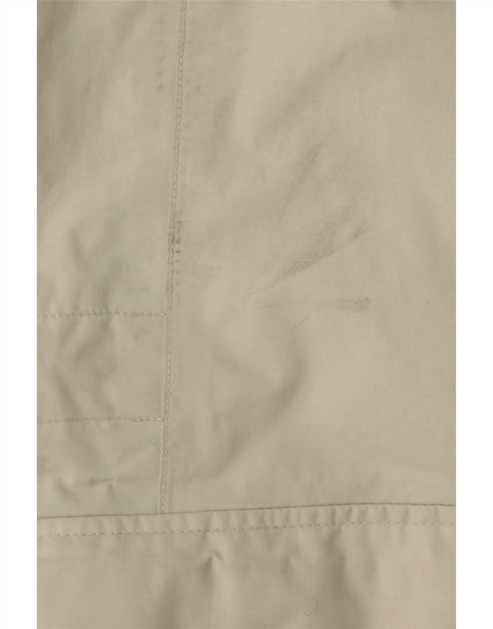 Jack Wolfskin Womens Hooded Padded Jacket UK 8/10 Small Beige Polyamide