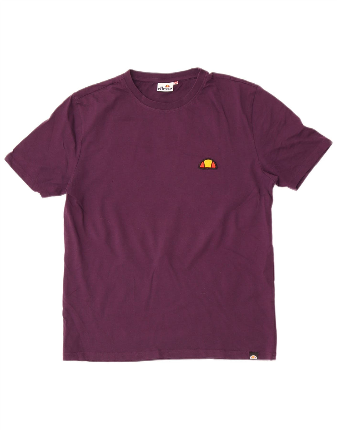 Ellesse Mens T-Shirt Top Medium Purple Cotton