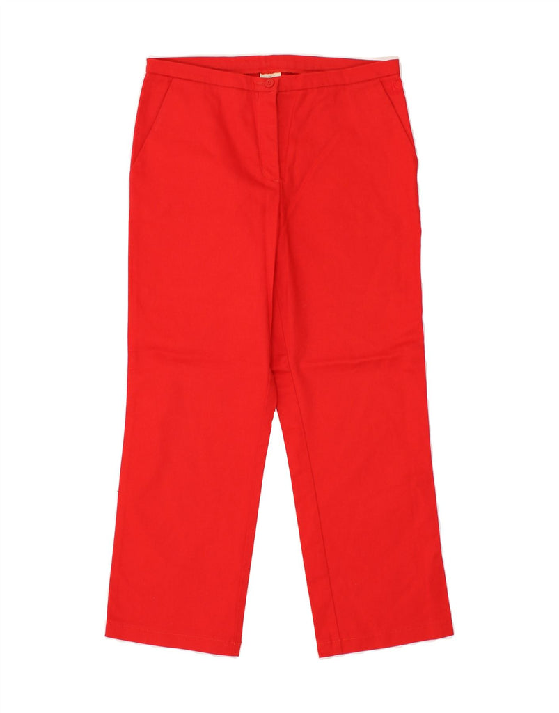 CALVIN KLEIN JEANS Womens Straight Chino Trousers W28 L24 Red Cotton | Vintage Calvin Klein Jeans | Thrift | Second-Hand Calvin Klein Jeans | Used Clothing | Messina Hembry 