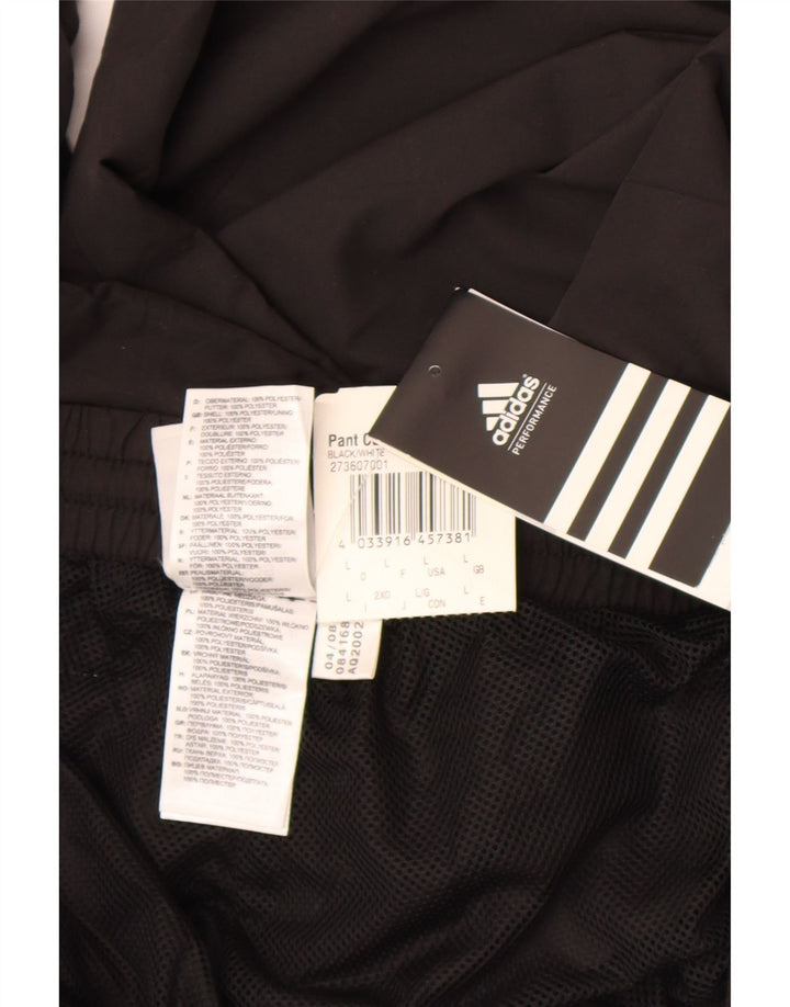 Adidas Mens Climalite Tracksuit Trousers Large  Black Polyester