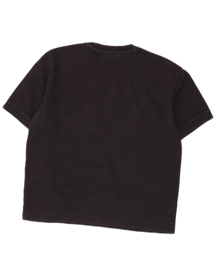 Zara Mens T-Shirt Top Large Black Cotton