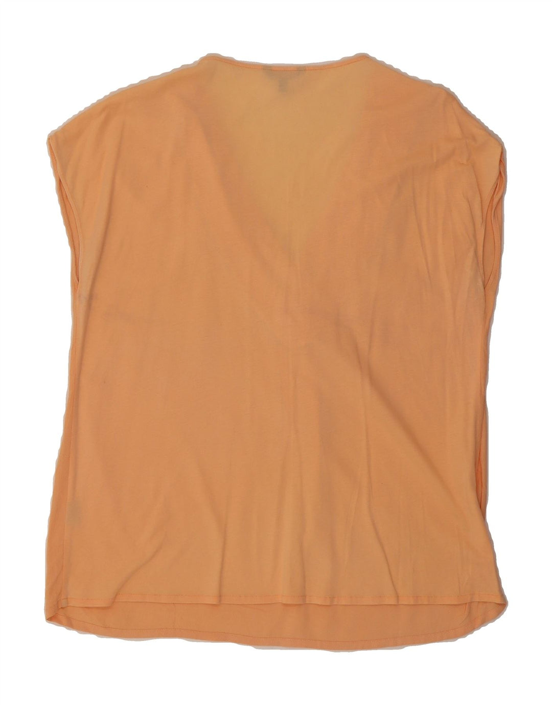 MASSIMO DUTTI Womens Sleeveless Blouse Top UK 16 Large Orange Vintage Massimo Dutti and Second-Hand Massimo Dutti from Messina Hembry 