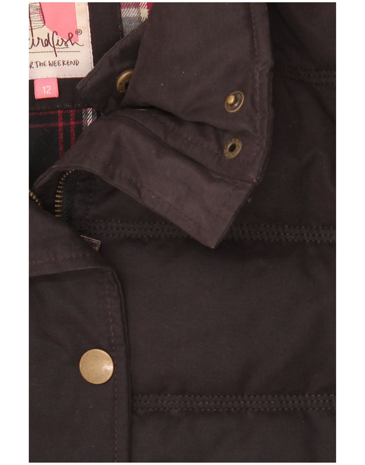 Weird Fish Womens Padded Jacket UK 12 Medium  Black Polyester