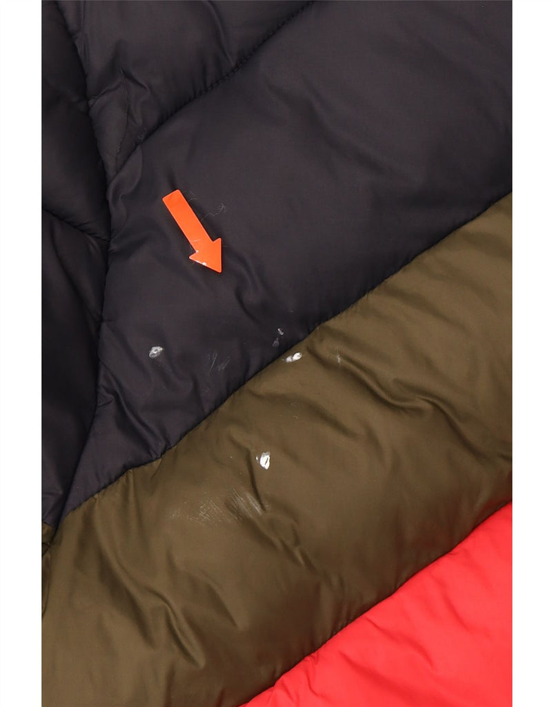 SUPERDRY Womens Padded Jacket UK 14 Medium Multicoloured Colourblock Nylon Vintage Superdry and Second-Hand Superdry from Messina Hembry 