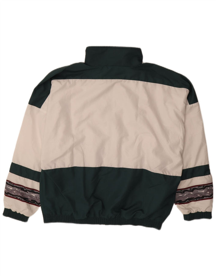 Jako Mens Tracksuit Top Jacket Large Green Colourblock Polyester