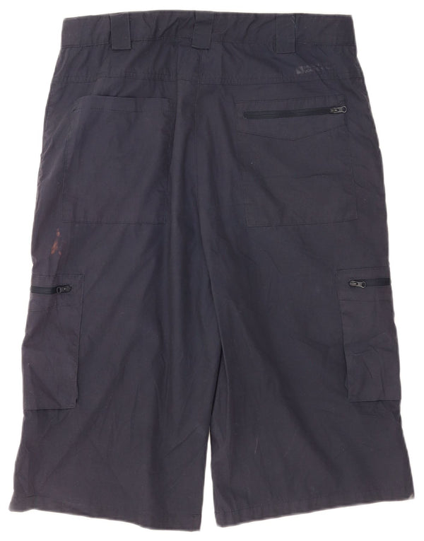 Mountain Warehouse Mens Cargo Bermuda Shorts W32 Medium Navy Blue Polyester