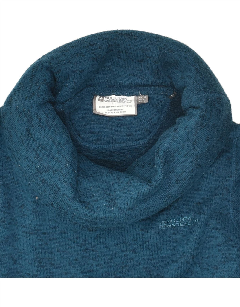 MOUNTAIN WAREHOUSE Womens Roll Neck Sweatshirt Jumper UK 12 Medium Blue | Vintage Mountain Warehouse | Thrift | Second-Hand Mountain Warehouse | Used Clothing | Messina Hembry 