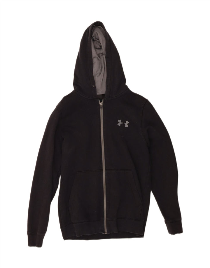Under Armour Mens Zip Hoodie Sweater Small Black Cotton