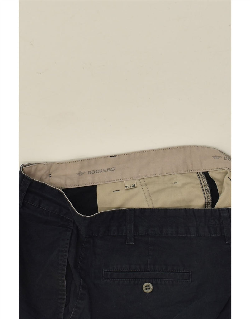 DOCKERS Mens Chino Shorts W31 Medium Navy Blue Cotton | Vintage Dockers | Thrift | Second-Hand Dockers | Used Clothing | Messina Hembry 