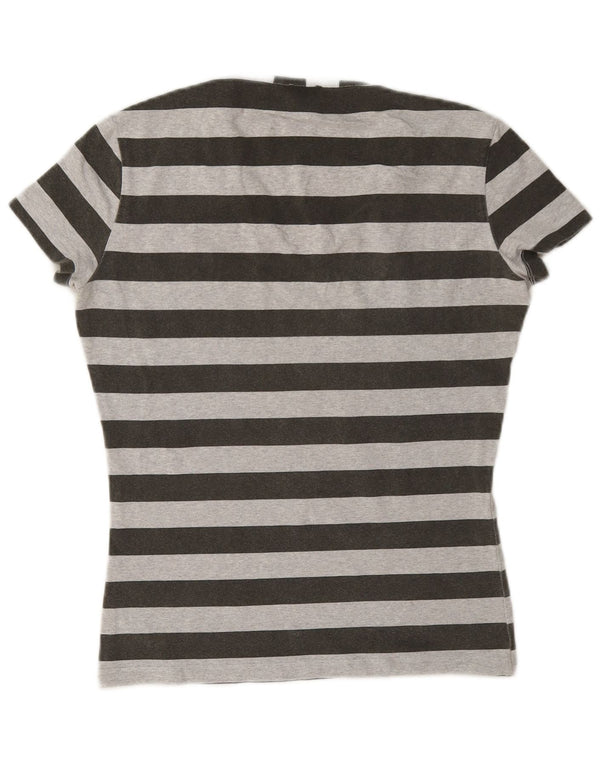Calvin Klein Jeans Womens T-Shirt Top UK 18 XL Grey Striped