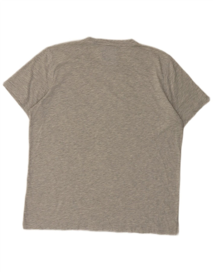 CREW CLOTHING Mens T-Shirt Top Large Grey Cotton