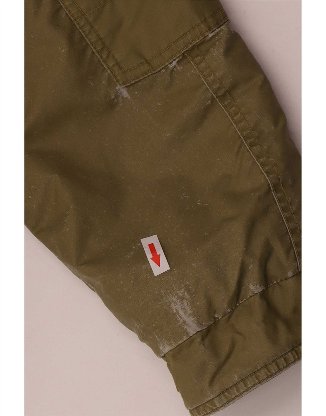 Diesel Boys Graphic Hooded Bomber Jacket 13-14 Years XL Khaki Polyamide