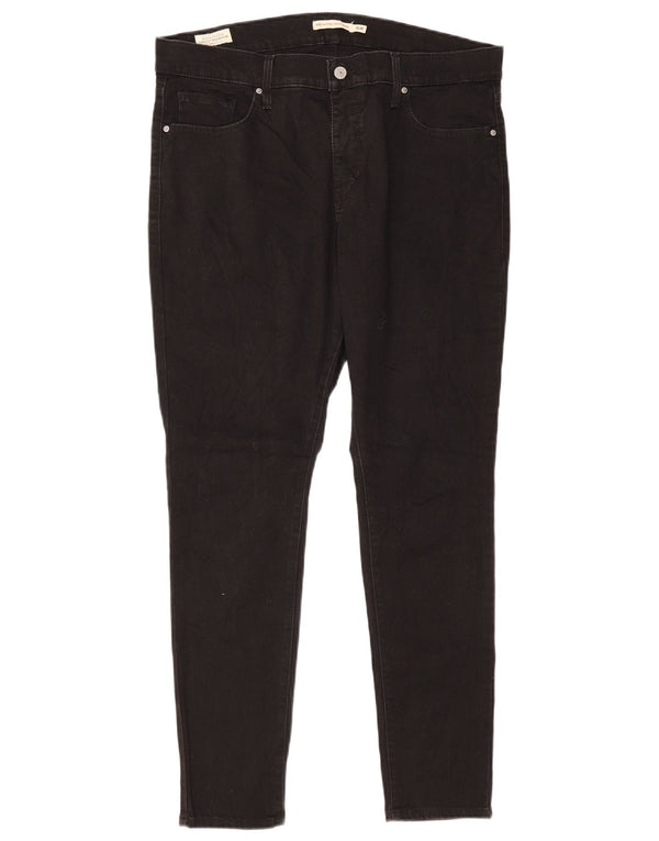 Levi's Womens 310 High Waist Shaping Skinny Jeans US 16 2XL W34 L30 Black