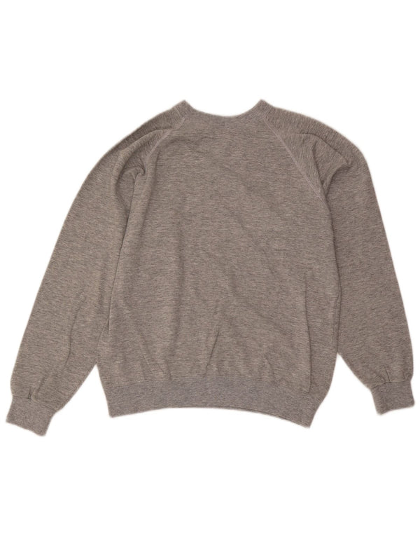 Champion Mens Graphic Sweatshirt Jumper Small Grey Flecked