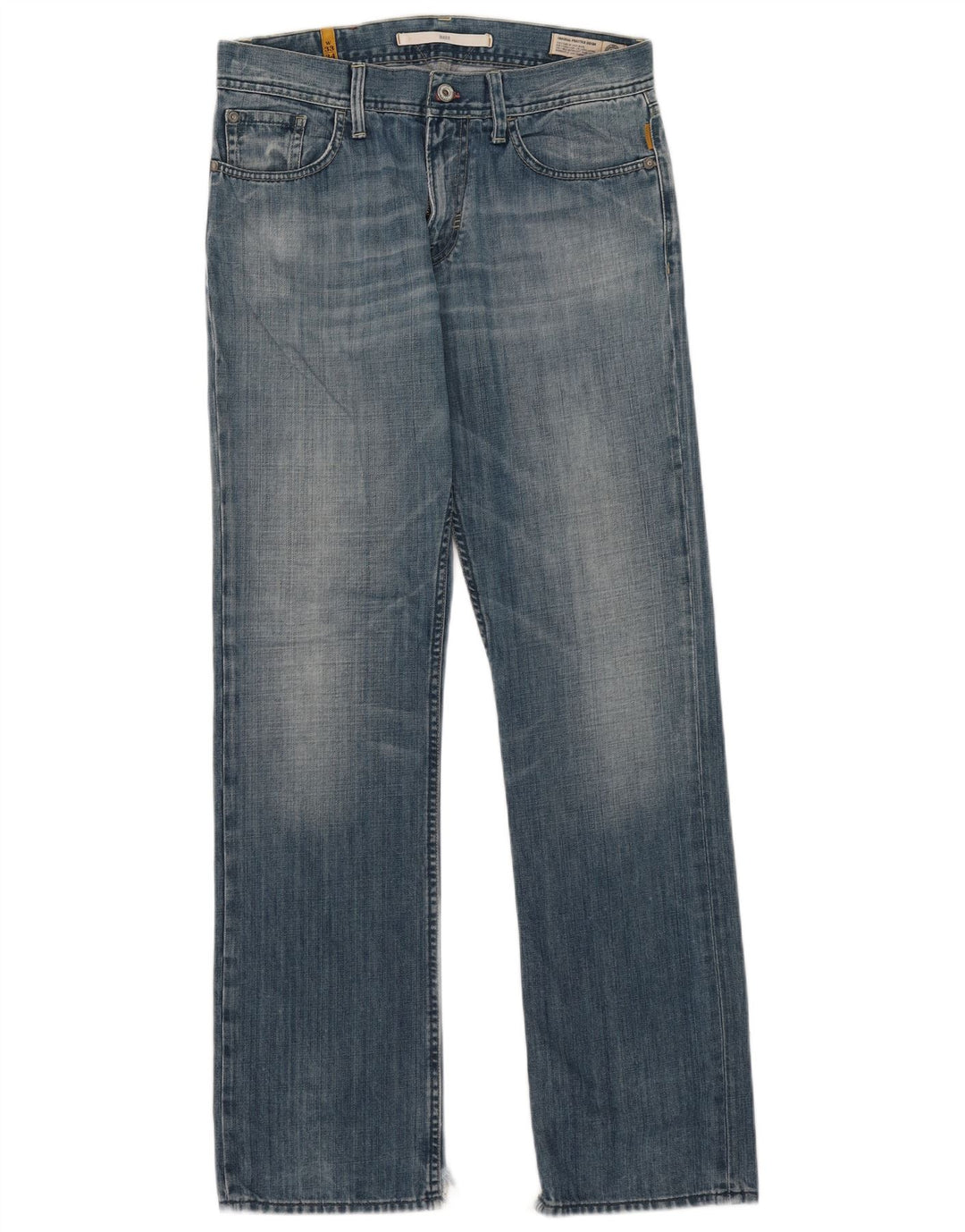 Meltin' Pot Mens Mark Straight Jeans W33 L34 Blue Cotton