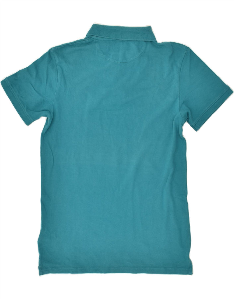 TIMBERLAND Mens Slim Fit Polo Shirt Small Turquoise Cotton | Vintage Timberland | Thrift | Second-Hand Timberland | Used Clothing | Messina Hembry 