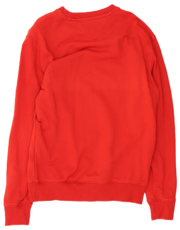 Tommy Hilfiger Mens Graphic Sweatshirt Jumper Small Red Cotton
