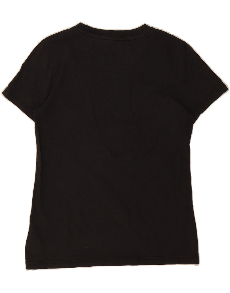 ADIDAS Womens Graphic T-Shirt Top Size 42 Medium Black Cotton Vintage Adidas and Second-Hand Adidas from Messina Hembry 