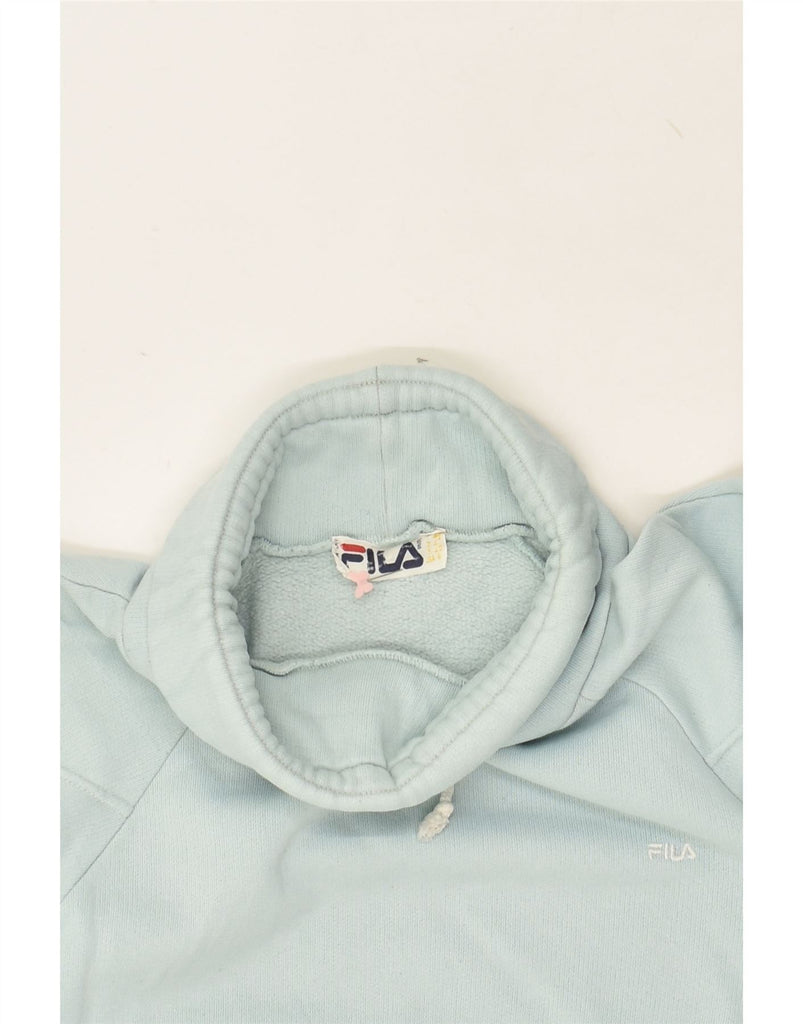 FILA Womens Roll Neck Sweatshirt Jumper UK 16 Large Blue | Vintage Fila | Thrift | Second-Hand Fila | Used Clothing | Messina Hembry 