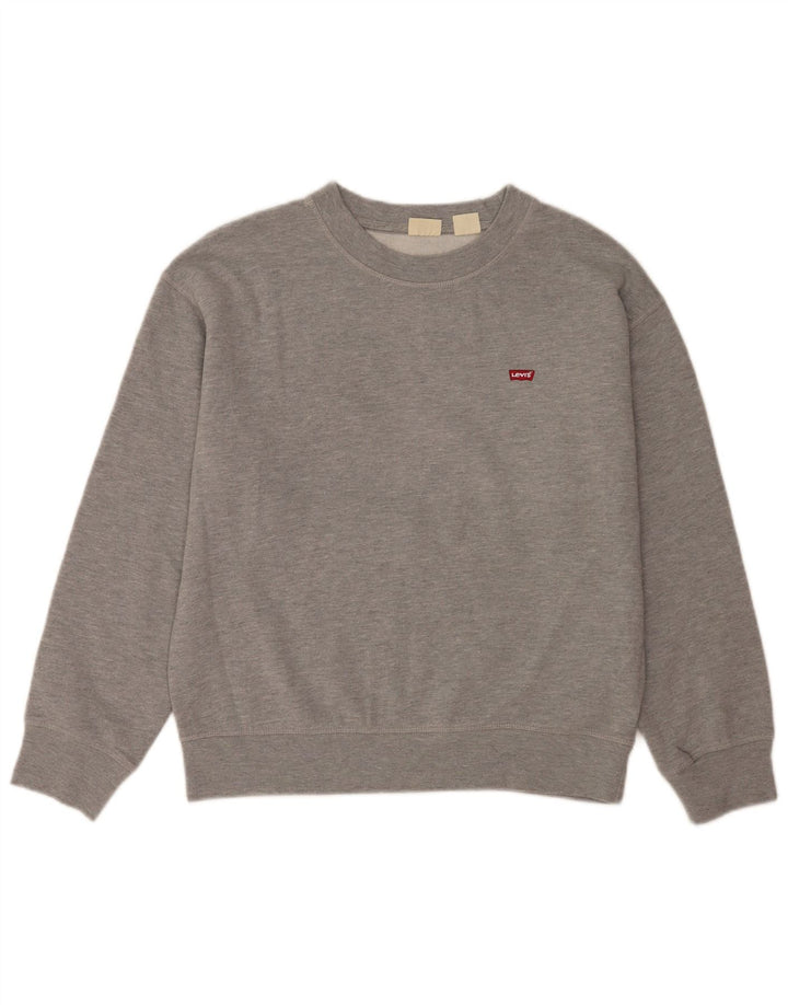 Levi's Mens Sweatshirt Jumper Medium Grey Cotton