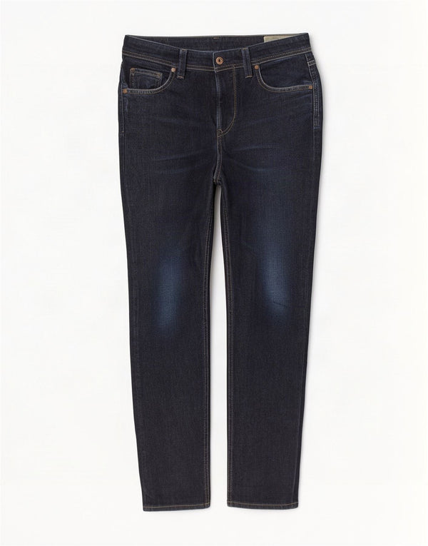 Diesel Mens Larkee-Beex Regular Tapered Jeans W32 L32 Navy Blue Cotton