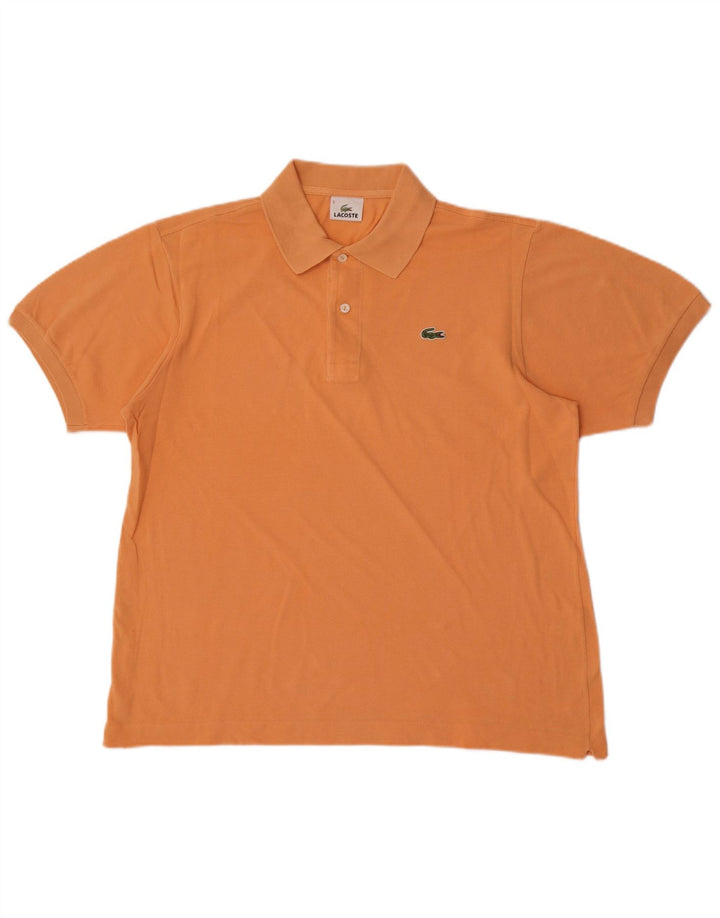 Lacoste Mens Polo Shirt Size 5 Large Orange Cotton