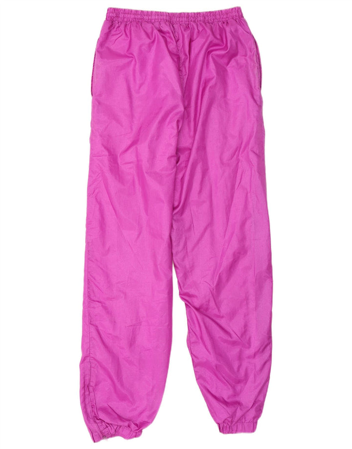 Vintage Mens Tracksuit Trousers Joggers Medium Pink