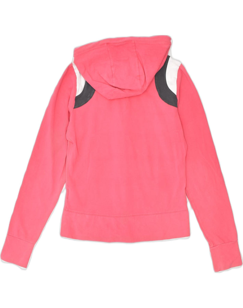 NIKE Womens Zip Hoodie Sweater UK 10 Small Pink Cotton | Vintage | Thrift | Second-Hand | Used Clothing | Messina Hembry 