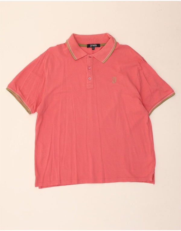 Trussardi Mens Polo Shirt 2XL Pink Cotton