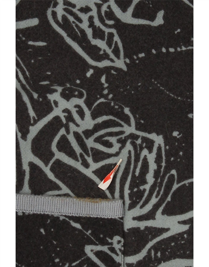 Vintage Womens Graphic 2 Button Blazer Jacket UK 16 Large Black