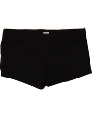 MOSSIMO Womens Sport Shorts UK 14 Large  Black Nylon