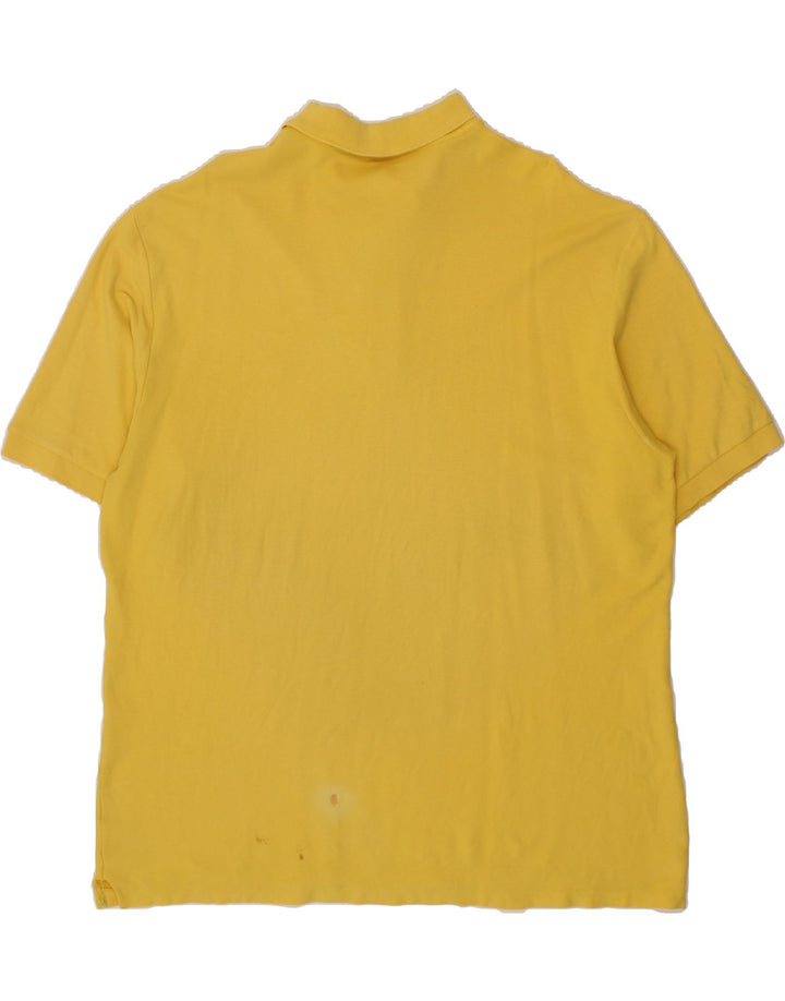 FILA Mens Polo Shirt IT 56 2XL Yellow Vintage Fila and Second-Hand Fila from Messina Hembry 