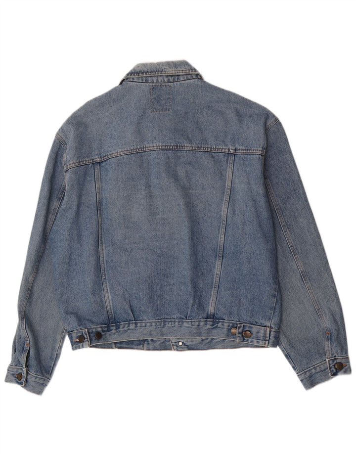 Base 92 Mens Denim Jacket UK 42 XL Blue Cotton