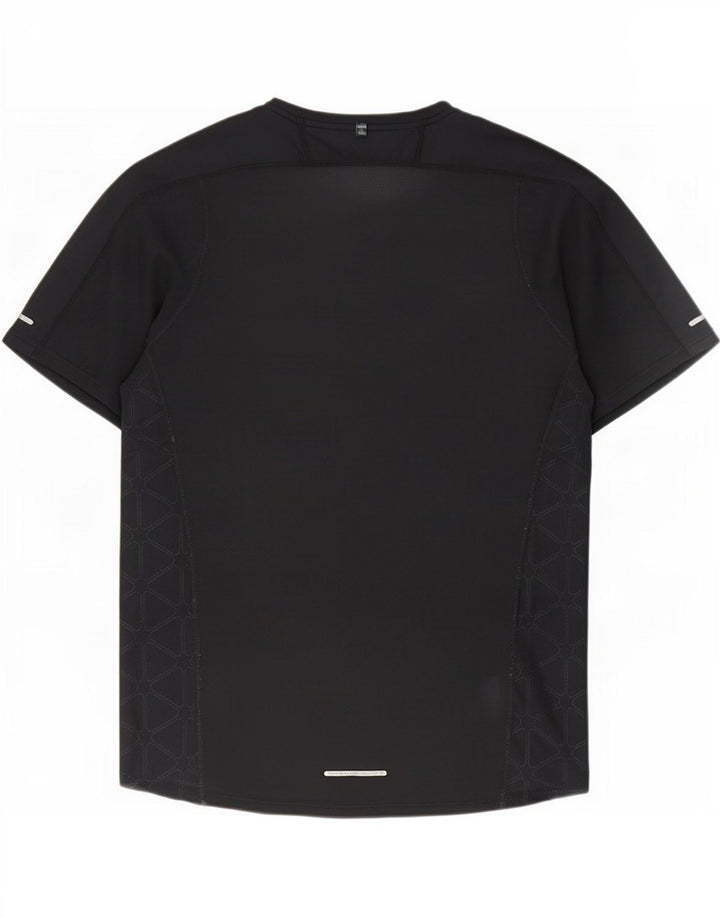 Nike Mens Dri Fit T-Shirt Top Medium Black Polyester