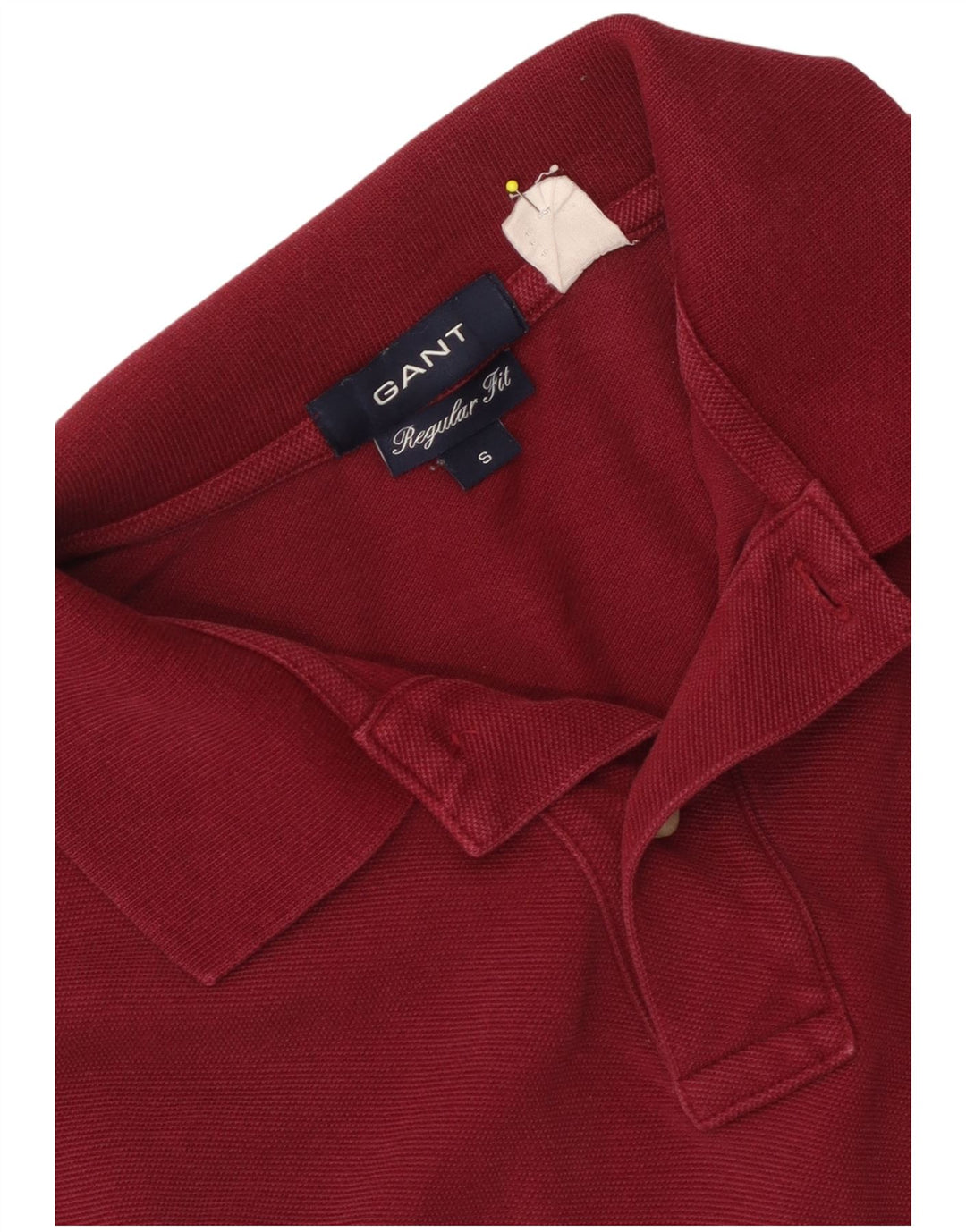 Gant Mens Regular Fit Polo Shirt Small Red Cotton