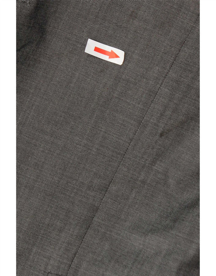 Marks & Spencer Mens 3 Button Blazer Jacket UK 42 Large Grey Wool