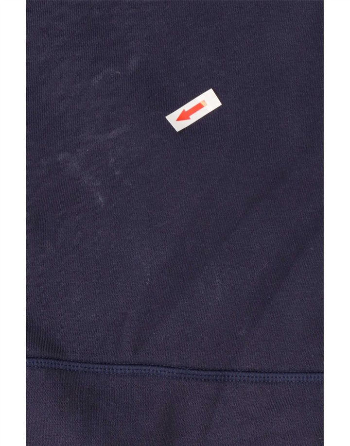 Under Armour Mens Cold Gear Hoodie Jumper Medium Navy Blue Cotton