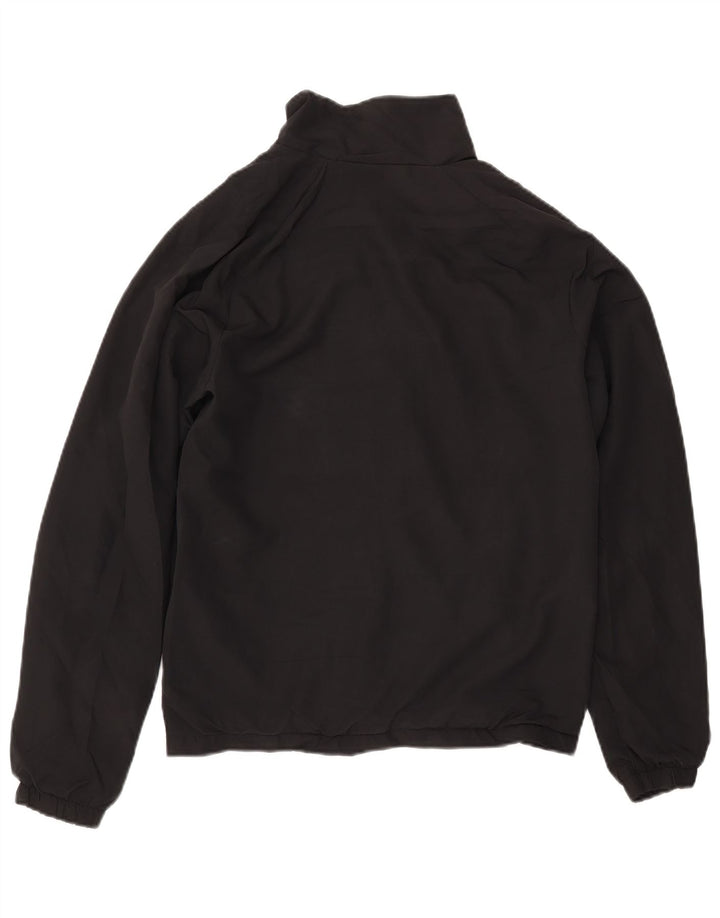 NIKE Womens Tracksuit Top Jacket UK 14 Medium Black Polyester